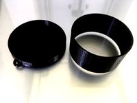 lens hood+cap for 42mm. lens by 3Dprints_Hub