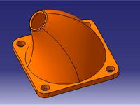 Reprap Prusa i3 Rework 1.5 Extruder Fan Horn by Emmet_Brikowski