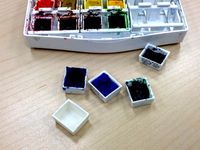 watercolor half pan by kirrashi