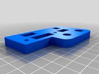 Geeetech Prusa i3x x-axis left bearing top plate by Fabian95277