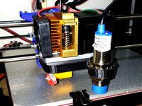 Reinforced Geeetech Prusa i3b extruder bracket with Probe Holder by tobi_91