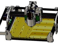 CNC 3D Printable with comercial aluminium rails.   by ricardomagagnin