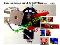 bVd Extruder version 2 ( E3D hotend 1,75 or 3 mm) by BVD