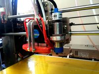 Aluminium Prusa i3 X-Carriage for Chimera and 18mm Sensor by loska