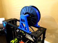 Updated Overhead Filament Spool Holder (Lulzbot Taz 6 or Taz 5) by Dereksunday
