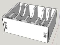 X-Wing Miniatures - Toolbox Bin for Imperial Damage Decks by ThisIsDavin