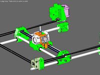 SCOUTcorexy XY_Stage XCarriage !!10mm!! YCarriage 10mm HorizontalRods SingleHotend by florinf-ro