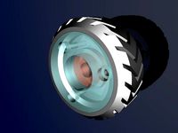 TIRE 608zz 52mm diam x 20mm width for M8 bolt axis by magonegro