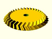 Parametrisches Pfeil-Kegelrad / Parametric Herringbone Bevel Gear by janssen86