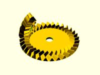 Parametrisches Pfeil-Kegelradpaar / Parametric Pair of Herringbone Bevel Gears by janssen86