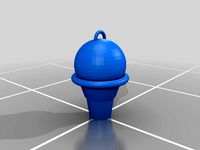 Ice Cream Key Chain by akacherski