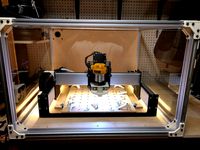 Shapeoko 3 Enclosure 25mm/1" Aluminum Extrusions with Drag Chain by jup2000