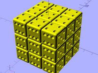 Ekobots - Rubik´s Cube "As one piece". by jsirgado