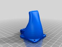 Fan duct for MarkerFarm Prusa i3, i3v and Pegasus with larger M3 holes by gregington