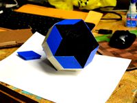 Rhombic Triacontahedron Magnetic Tile by eshira