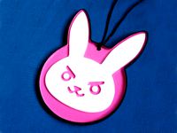 Overwatch - D.Va's Bunny Badge by Spoolishness