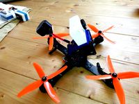 GE220 (Krieger) 30° Xiaomi yi and vtx antenna mount by SIMKEH