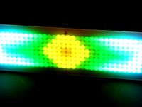 8x64 high power LED-Display --- lasercut acrylic by Folker