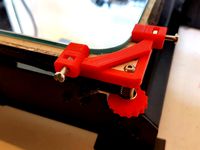 Corner Bracket GlassPlate wanhao i3 by Webberen