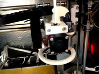 Hotend for Prusa P3 w/ mounts for cablechain, induction sensor, blower fan by FrederikS