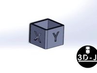 25mm x 25mm x 20mm Calibration Cube by 3DerJaeger