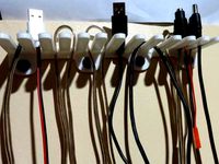 Cable Holder - 12 Slot Wall Bracket by maker78