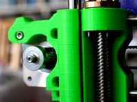 Z Axis Lead screw (trapezoidal thread) parts for Prusa Steel by oloand