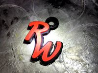 R W Keychain by Matfink