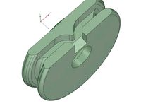 Servo Pulley for Pull-Spring Flight Surfaces (e.g. RC Aircraft) by chewbaccah