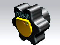 Manopola per dado/bullone M6 con Coperchio - Knob to nut / M6 bolt with Lid by Stebo