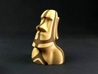 Easter Island Moai - Dual extrusion style by marc3d3d
