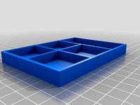 Tray for small parts five divisions by andiz