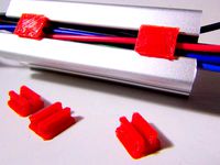 Snap-In Cable Clip - 2020 Aluminum Extrusion by yoshie1997