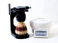 Safety razor and shaving brush stand Mühle R106 by emilhallengren
