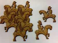 Tessellating Horse and Rider based on M C Escher's work by Yngel