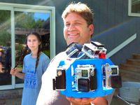 Underwater 360 Gopro rig for 8 cameras by alexzogh
