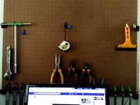 Pegboard Center Fitting by elec2rak