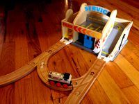 Wooden Train Connections For Melissa & Doug Wooden Garage by StupidInventor