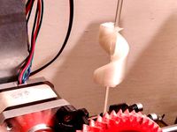 Corkscrew filament filter/oiler (single piece) by LionFox