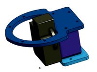 Rostock Max Flyingstruder Mount for E3D's Titan Extruder by jup2000