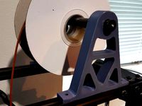 Overhead Filament Spool Holder (Lulzbot Taz) (For 16mm OD rod) by VooDooMoN