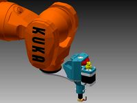 Holder of RichRap U.P.E. for KUKA KR16-2 by Perla