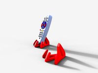 Claw- support for remote control- Garra - soporte control remoto by RafaelFari