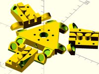 Kossel based magnetic effector + self-locking carriages (10 mm magnets) by docpayce