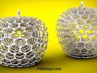 Concentric Apple - Math Art by Dizingof by Dizingof