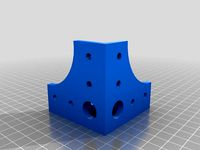 20x20 mm extrusion corner connector for m6 screws by gtox73