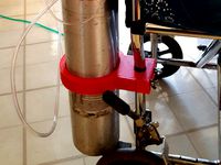O2 Oxygen Tank Wheelchair Pipe Mount - ML6, M6, MD, ME by timbalish