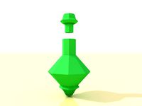Low poly potion bottle by NickRimmer