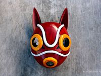 San's Mask for cosplay, from Princess Mononoke by FurtherFabrication