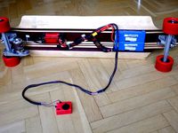 Electric longboard motor mount by Jonni